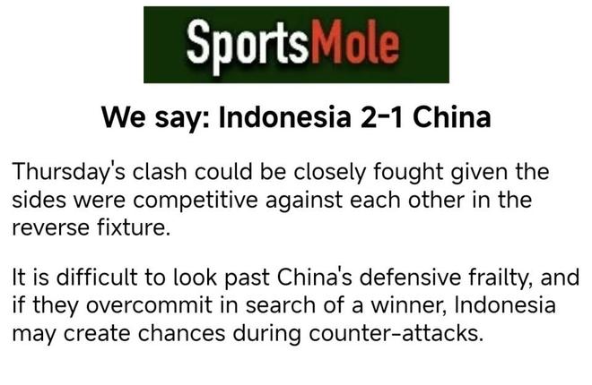 输球无缘世界杯 英媒预测:1-2印尼瓦力游戏试玩国足被严重轻视!赔率显示(图3) 输球无缘世界杯 英媒预测:1-2印尼瓦力游戏试玩国足被严重轻视!赔率显示(图3)